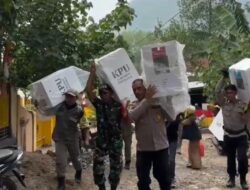 Sinergi TNI-Polri Kawal Distribusi Kotak Suara Pilkada di Kecamatan Wawo