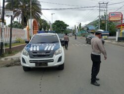 Sat Lantas Polres Bima Kota Gelar Himbauan dan Pengaturan Lalu Lintas di Pertigaan Masjid Penaraga