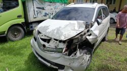 Polres Loteng Datangi TKP Kecelakaan Beruntun di Jalan Raya Kopang-Lotim.